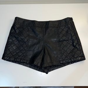 Faux Leather shorts